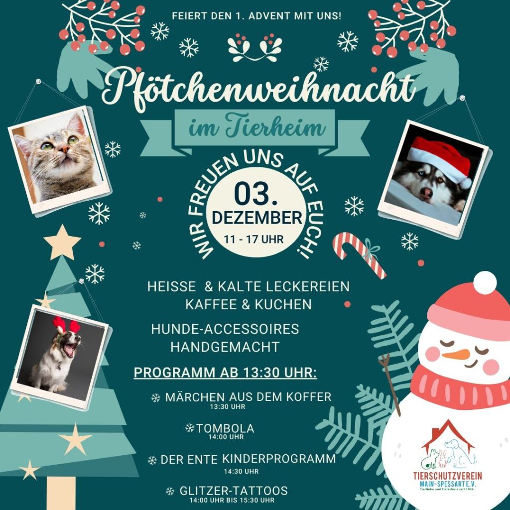 Pfötchenweihnacht @ Tierheim Lohr-Sackenbach