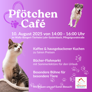 Pfötchen Café im August @ Wally-Bangert-Tierheim